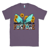 Lavender created with a purpose Classic Tee - texasbilliewilder
