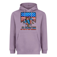Lavender American junkie Heavyweight Hoodie - Neo Western