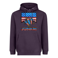 Plum American junkie Heavyweight Hoodie - Neo Western
