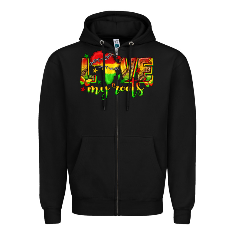 Love My Roots Juneteenth Zipper Hoodie by texasbilliewilder | Teevron