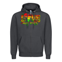 Smoke love my roots juneteenth Zipper Hoodie - texasbilliewilder