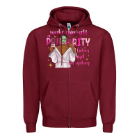 Burgundy make yourself a priority today and everyday Zipper Hoodie - texasbilliewilder