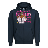 Navy make yourself a priority today and everyday Zipper Hoodie - texasbilliewilder