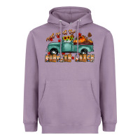 Lavender meet me af the pumpkin patch Heavyweight Hoodie - CowhideDigitalArt