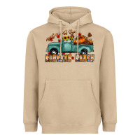 Mushroom meet me af the pumpkin patch Heavyweight Hoodie - CowhideDigitalArt