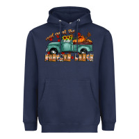 Navy meet me af the pumpkin patch Heavyweight Hoodie - CowhideDigitalArt