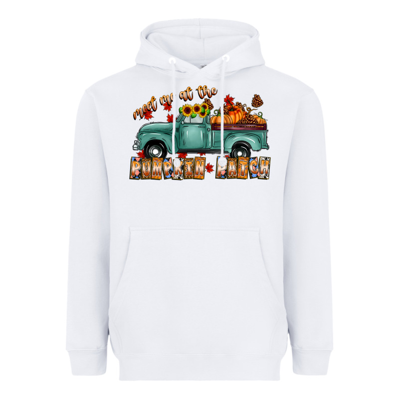 Meet Me Af The Pumpkin Patch Heavyweight Hoodie by CowhideDigitalArt | Teevron