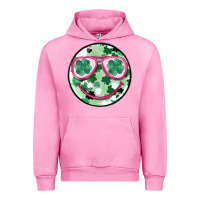 Fuchsia Pink st patrick's smiley Urban Hoodie - MaliasSmallBusiness