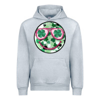 Heather Grey st patrick's smiley Urban Hoodie - MaliasSmallBusiness
