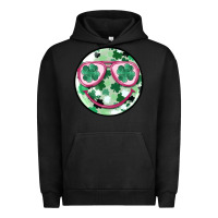 Pigment Black st patrick's smiley Urban Hoodie - MaliasSmallBusiness