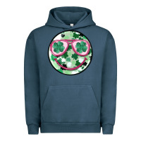 Pigment Midnight Navy st patrick's smiley Urban Hoodie - MaliasSmallBusiness