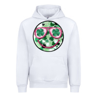 White st patrick's smiley Urban Hoodie - MaliasSmallBusiness