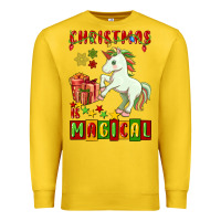 Lemon christmas magical unicorn Premium Sweatshirt - FaDigitalArtStudio