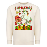 Sandshell christmas magical unicorn Premium Sweatshirt - FaDigitalArtStudio