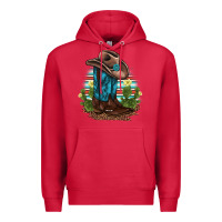 Cardinal western boots and hat cactus leopard serape pattern Premium Hoodie - BarkalooDesign