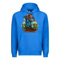 True Royal western boots and hat cactus leopard serape pattern Premium Hoodie - BarkalooDesign