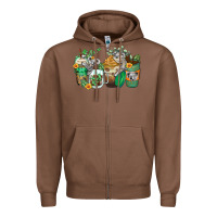 Chestnut koala coffee cups Zipper Hoodie - Zillion Design Studio