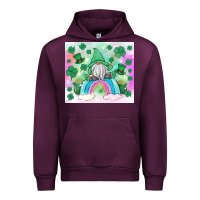 Mauve Wine st patrick's gnome Urban Hoodie - MaliasSmallBusiness