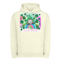 Pigment Pistachio st patrick's gnome Urban Hoodie - MaliasSmallBusiness
