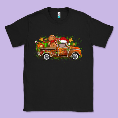 Classic Tee christmas gingerbread truck