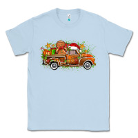Dusty Blue christmas gingerbread truck Classic Tee - Zillion Design Studio