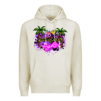 Oatmeal Heather summer night Premium Hoodie - NancyCooperArtShop