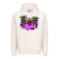 Pale Pink summer night Premium Hoodie - NancyCooperArtShop