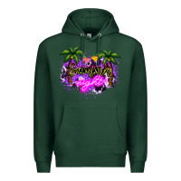 Sports Green summer night Premium Hoodie - NancyCooperArtShop