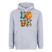 Heather Grey love pumpkin Heavyweight Hoodie - HRA Design Shop