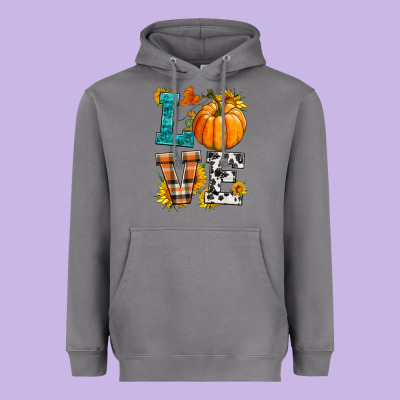 Love Pumpkin Heavyweight Hoodie Designed By Hra Design Shop