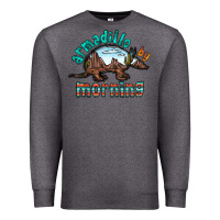 Charcoal Heather armadillo by morning Premium Sweatshirt - RacoonDesign