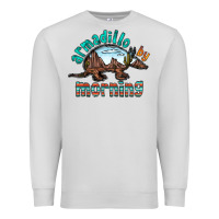 Dove Grey armadillo by morning Premium Sweatshirt - RacoonDesign