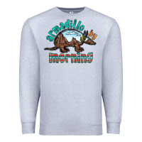 Heather Grey armadillo by morning Premium Sweatshirt - RacoonDesign