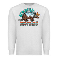 Oatmeal Heather armadillo by morning Premium Sweatshirt - RacoonDesign