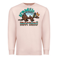 Pale Pink armadillo by morning Premium Sweatshirt - RacoonDesign