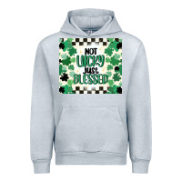 Heather Grey not lucky just blessed Urban Hoodie - MaliasSmallBusiness