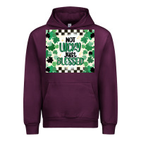 Mauve Wine not lucky just blessed Urban Hoodie - MaliasSmallBusiness