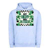 Pigment Grape Ice not lucky just blessed Urban Hoodie - MaliasSmallBusiness
