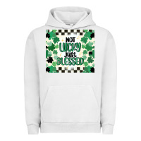 Pigment Lunar Rock not lucky just blessed Urban Hoodie - MaliasSmallBusiness
