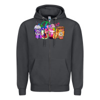 Smoke hippie coffee cups Zipper Hoodie - Zillion Design Studio