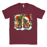 Burgundy army christmas Classic Tee - Zillion Design Studio