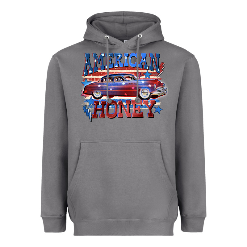American Honey 4th Of July Heavyweight Hoodie by CowGirlArtShop | Teevron