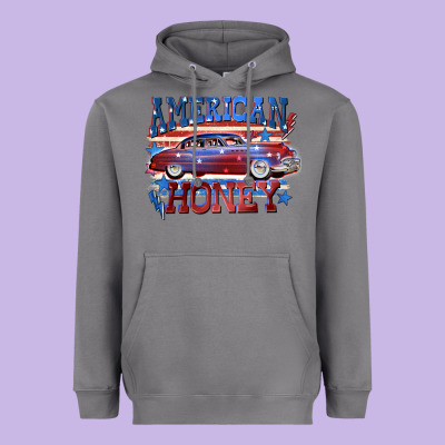 American Honey 4th Of July Heavyweight Hoodie Designed By Cowgirlartshop