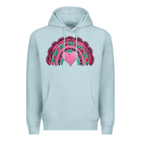 Blue Mist valentines day pink gemstones rainbow Premium Hoodie - Jasminsmagicworld