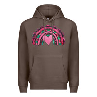 Coffee valentines day pink gemstones rainbow Premium Hoodie - Jasminsmagicworld