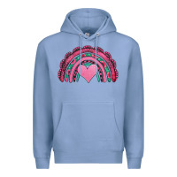 Colony Blue valentines day pink gemstones rainbow Premium Hoodie - Jasminsmagicworld