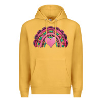 Mustard valentines day pink gemstones rainbow Premium Hoodie - Jasminsmagicworld