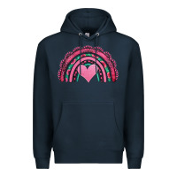 Navy valentines day pink gemstones rainbow Premium Hoodie - Jasminsmagicworld