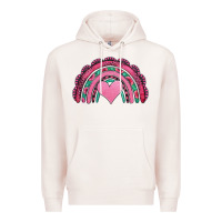 Pale Pink valentines day pink gemstones rainbow Premium Hoodie - Jasminsmagicworld