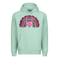 Seafoam valentines day pink gemstones rainbow Premium Hoodie - Jasminsmagicworld